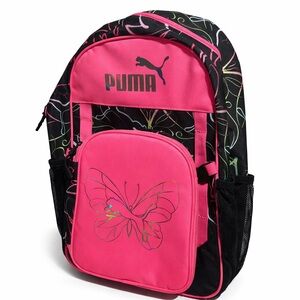 Puma Kids Bright Pink Butterfly Backpack